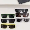 Jacob Sonnenbrille mit rechteckigem Rahmen, Schutzbrille Oeri043, Off-Black/White-Rahmen, Herren-Designer-Luxus-Sonnenbrille für Damen, Sommerbrille 043 Ri043 mit Pfeil