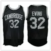 XFLSP Mens Patrick EWING # 32 Cambridge High School Basketball Jersey Настроить любое имя и номер