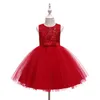 Meisjesjurken 0-6y Kinderkleding Prinses Ball jurk schattig meisje feestjurk voor bruiloft kleine meisjes verjaardag baby bloem jurkirl's