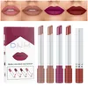4 Farben Make -up Lippenstift Kosmetik Lipgloss wasserdichtes Maquillaje Matt Langlebig Make -up Pomade Kits9929770