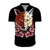 Men's Casual Shirts Summer Hawaiian Style Men's Beach Resort Shirt Loose Print Plus Size TxuMen's