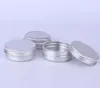 Мини -алюминиевая серебряная коробка пустое контейнер для макияжа банка горшок с листом лист 30 мл 52*20 мм алюминиевые пустые веки 500pcs 500pcs