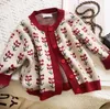 Girls Sweater Wool Jacket Autumn Winter Children'S Clothing Baby Sweater Coat Children'S Fruit Sweater Knitted Cardigan