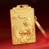 Keychains Chinese Zodiac Tiger Year Key Ring Pendant Lucky Car Keychain Souvenir Gifts Bag Holder Deceychains