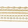 Chaînes mètre plaqué or cochon nez ovale forme ronde métal cuivre chaîne pour la fabrication de bijoux bracelet à bricoler soi-même bracelet de cheville accessoires chaînes