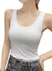 Women's Tanks & Camis Tank Top Women White Summer Casual Fitness Short Vest Candy Colors Knitted Off Shoulder SexyWomen's