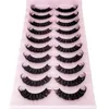 10 par DD Curl False Eyelash full och mjuk faux mink fransar naturliga grymhetsfria fransar förlängningar