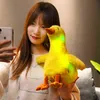 Cm Colorful Led Duck Plush Toys Glowing Hugs Goose Swan Pop Cute Light Up Kids Girls Christmas Gifts J220704