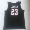 XFLSP 23 Jarrett Culver Texas Tech Basketball Jerseyレトロスロークステッチ刺繍