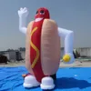 wholesale Cute Advertising Inflatable Hot Dog Cartoon Giant Inflatable Sausage Balloon For Promotion LS83D