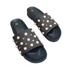 Vrouwen Designer Slippers Woody Flat Mules Sandalen Sandalen Glides Sail Pearl Bruin Wit Zwart vrouwen Outdoor Beach Slipperschoenen L808