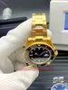 Classic Series nuova versione orologi Mens Black Dial 41mm 18K oro giallo bracciale in acciaio inossidabile ETA 2813 Movimento 126618ln Orologi da uomo automatici