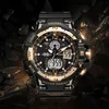 Smael Sport Watch Men Big Dial LED Digital Quartz Wrist Watches Mens Top Brand Luxury Digitalwatch Military Army Clock Male 220530