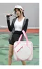 Outdoor Bags Women Pink White Tennis Bag Fashion Stylish Squash Padel Handbag Large Capacity Portable Laptop Tenis Single Shoulder BagOutdoo