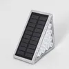 Solar Step Deck Lights Warm Wit/Wit Tuin Landschap Balkon Hekverlichting Outdoor Waterdicht Pad Trap Wandverlichting