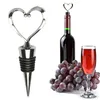Tappo per bottiglia di vino champagne a forma di cuore Set di regali di nozze per San Valentino Tappi per vino Strumenti da bar