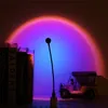 Sunset Lamp USB Gadgets Rainbow Projector Atmosphere Night Light Home Decoration Photography Lighting Coffee Shop Wall Decor Lights