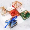 Gift Wrap 20/50/100Pcs Creative Box Wedding Gem Tower Candy With Ribbon Pearl Baby Shower Party Supplies Storage BoxGift