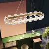 Moderne LED woonkamer kroonluchter lampen goud ronde / ovale eetkamer home decor hang licht luxe indoor design hanglamp