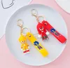 Keychains Toys Supersonic Mouse Sonic Key Chain Car Trinket Doll Cute Hanger Animation Bag Buckle