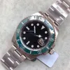 U1 Factory Watch Starbucks Ceramic Bezel Kermit Urtavla Sapphire Date 41mm Automatisk Mekanisk Rostfritt Stål Herr Män Black Dial Armbandsur