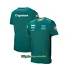 Aston Martin Cognizant F1 2021 Officiell Team T-shirts Nya sommar Fimartin Team Mäns sportracing kostym kortärmad fuktabsorption