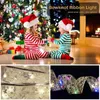 Cordes de Noël LED LED LUMIÈRE 5M TAISE DE VISMAS Double lampe de fée colorée pour la fête Mariage de mariage Décoration de litre