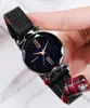 Wristwatches Luxury Romantic Starry Sky Watch For Women Magnet Buckle Mesh Ladies Quartz Watches Relogio Feminino Montre FemmeWristwatches