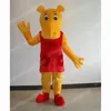 Performance Hippo Mascot Costume Halloween Kerstmis feestjurk Streepjes Karakter Outfit Pak Carnaval Unisex Adults Outfit