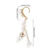 Vintage Imitacja Pearl Długie Tassel Clip Kolczyk Dla Kobiet Wedding Ear Cuff Fake Piercing Pendientes Jewelry Femme