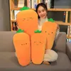 Pc Cm mignon dessin animé carotte en peluche peluche doux légume oreiller Kawaii poupées pour enfants filles dormir cadeaux J220704