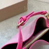 Bolso tipo cubo, bolsos de hombro a la moda para mujer, bolso con temperamento, bolso de mano rosa informal, billetera de compras, tarjetero