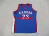 Mit Stitched Kansas Jayhawks Maglia da basket College Mens Ricamo Jersey Taglia XS-6XL Personalizza qualsiasi nome Numero Maglie da basket