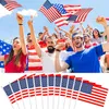 Ręcznie poprowadzone flagi amerykańskie 4 lipca Niepodległość Dzień Niepodległości USA Patriotyczne dni Parade Party Flag z światłami s