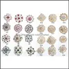 Pinki broszki biżuteria 24pcs czyste kryształowe kryształki kobiety ślubne złotą broszkę piny do DIY Wedding Bouquet Dostawa 2021 Ornkq