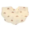 INS Simple Baby Bibs 100% algodão Flor Print Wave Shapes meninas bebês alimentação do bebê 18 cores