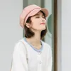 Boinas britânicas chapéus femininos de renda moda de luxo chapéu de luxo primavera outono preto rosa ao ar livre tampas respiráveis de estilo coreano sboy capberegs