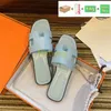 Designer Slides Slipper 2024 Oran Luxury Sandales Sandal Sandale Flip flop Crocodile Skin Skin