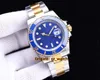 Men Watch 41mm Sapphire glass Gliding lock Black blue Ceramic Bezel Stainless Steel Automatic Mechanics Gemstone Movment Green 5ATM waterproof golden mens Watches