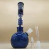 12 In Star Light Blue Glass Bongs Vintage Couleur Assortie Narguilé Twisted Filtre Tube Huile Rigs Bubbler Pipe À Eau Bong Longue Droite Narguilé