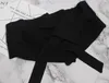 ベルトブラッククロス非対称の弓包帯ワイドベルトパーソナリティ女性ファッションタイドオールマッチ春20222年ベルツ