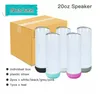 Local Warehouse 20oz Sublimation Bluetooth Speaker Tumbler Sublimation Smart Water Bottle Wireless Intelligent Music Cups SMALL PACK