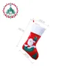 Nya 3st Set Christmas Stocking Santa Claus Snowman Reindeer Gift Ornament Socks Christmull Decoration 210V7178217