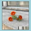 Decorative Flowers Wreaths Sunflower Simation Daisy Artificial Dried Dekoration Wedding Decoration Flower Home Decor Festive Drop Delivery