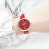 Shengke Quartz Watch Relogio Feminino damer läder klassiska casual analoga klockor kvinnor enkla armbandsur Montre de luxe gåva A55