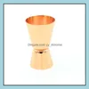 Andra barprodukter Barware Kitchen Dining Home Garden LL rostfritt st￥l M￤tkopp ounce Double DHCNM