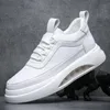 Projektant Męski White Air Cushion All-Match Buty przyczynowe mieszkania Mokasyny Mokasyny Luksusowe punkowe trampki zapatos hombre