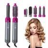 多機能カーリングアイアンエレクトリックヘアドライヤー5 in 1 Auto Curl Hairs Comb Negative Ion Straightener StylingブラシブローツールWA2667916