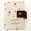 حاملي البطاقات اللطيف نساء أعمال الحامل الكتب Canvas Bank Clip Wallet Brint Print Floral ID Bagcard