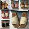 2022 Designer Sandaler Kvinnor tofflor Frankrike Brand Sandal Real Leather Slides Platform Flats Shoes Flip Flop Boots Shoebrand 001